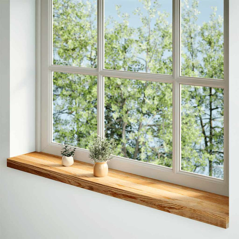 Load image into Gallery viewer, Vidaxl vensterbanken 2 st 160x20x2 cm massief eikenhout lichtbruin