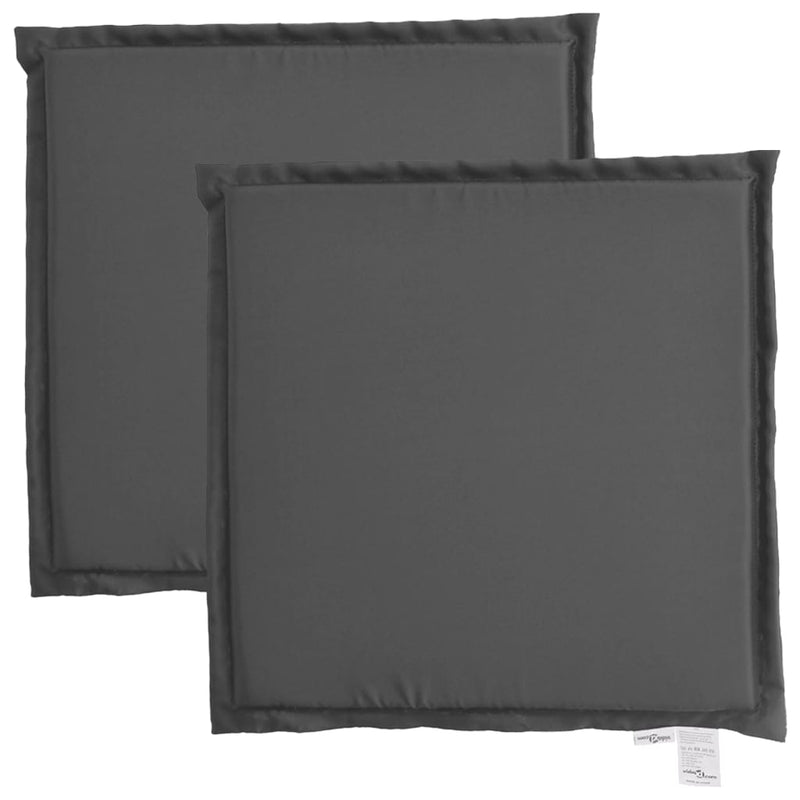 Load image into Gallery viewer, Vidaxl tuinzitkussens 2 st vierkant 45x45x2 cm antracietkleurig