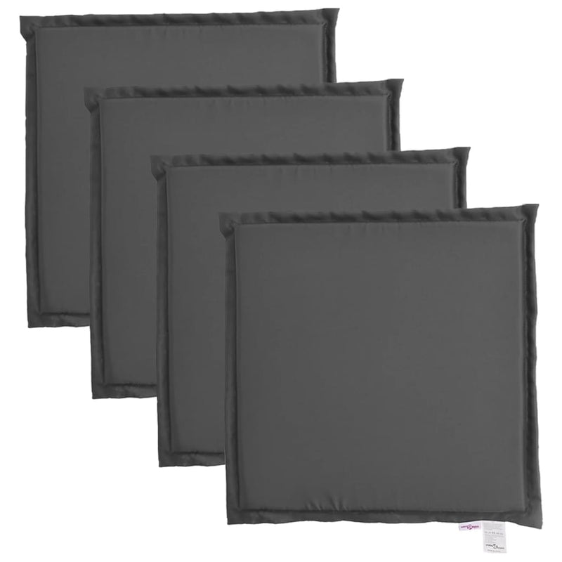 Load image into Gallery viewer, Vidaxl tuinzitkussens 4 st vierkant 45x45x2 cm antracietkleurig