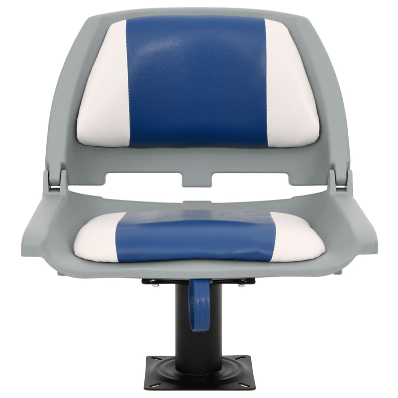 Load image into Gallery viewer, VidaXL 2-delige Bootstoelenset inklapbaar 48x51x41 cm blauw en wit