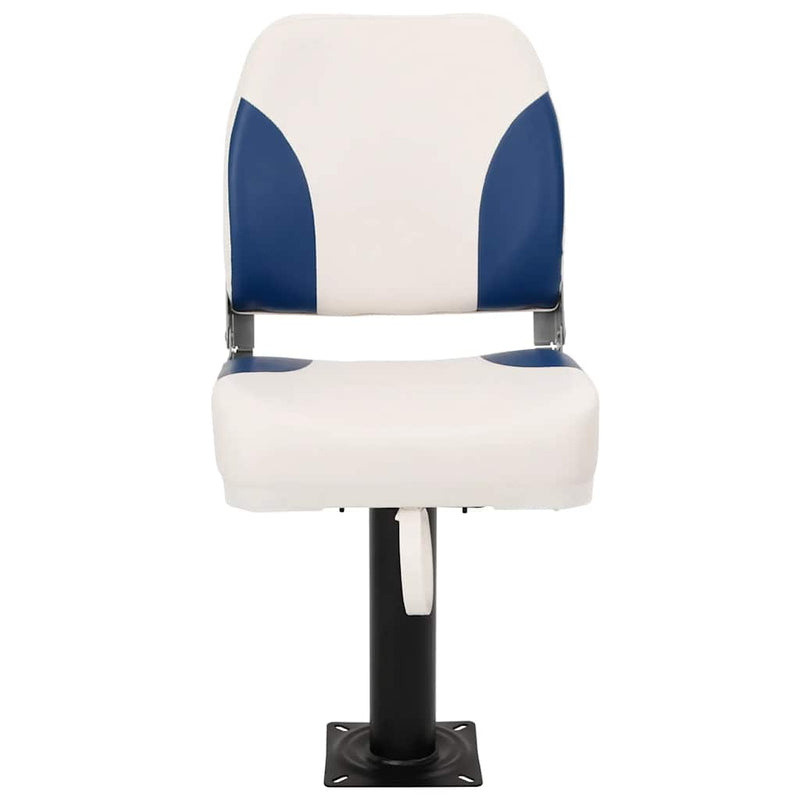 Load image into Gallery viewer, Vidaxl bootstoel 1 set inklapbaar 41x36x48 cm blauw en wit