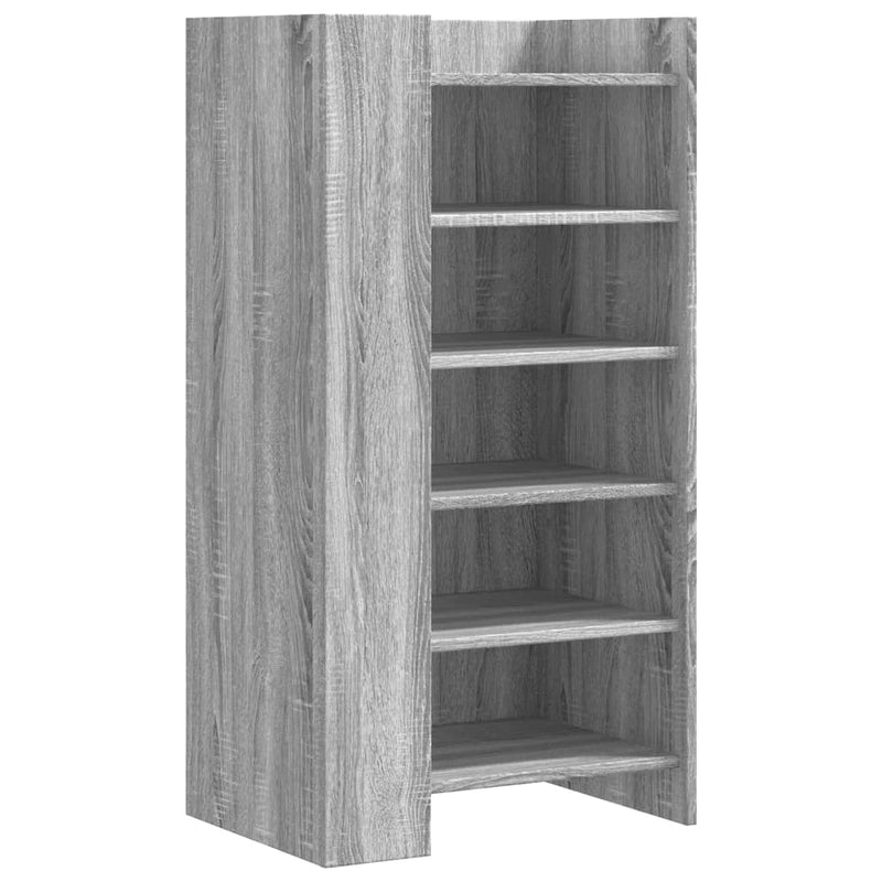Load image into Gallery viewer, Vidaxl schoenenkast 52x37,5x100 cm bewerkt hout grijs sonoma eiken