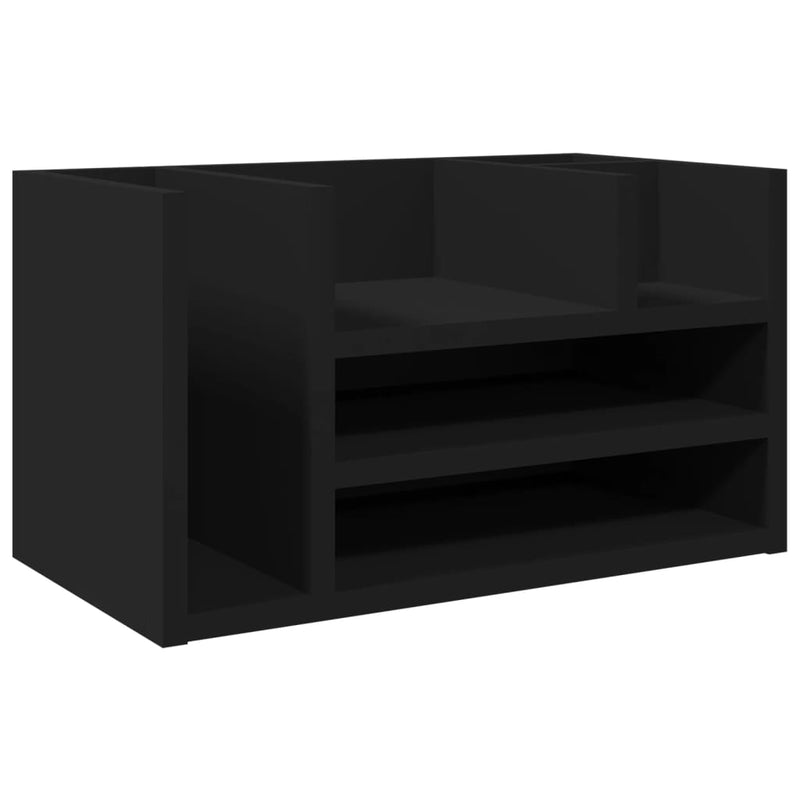Load image into Gallery viewer, Vidaxl bureau organiser 44,5x24x25 cm bewerkt hout zwart