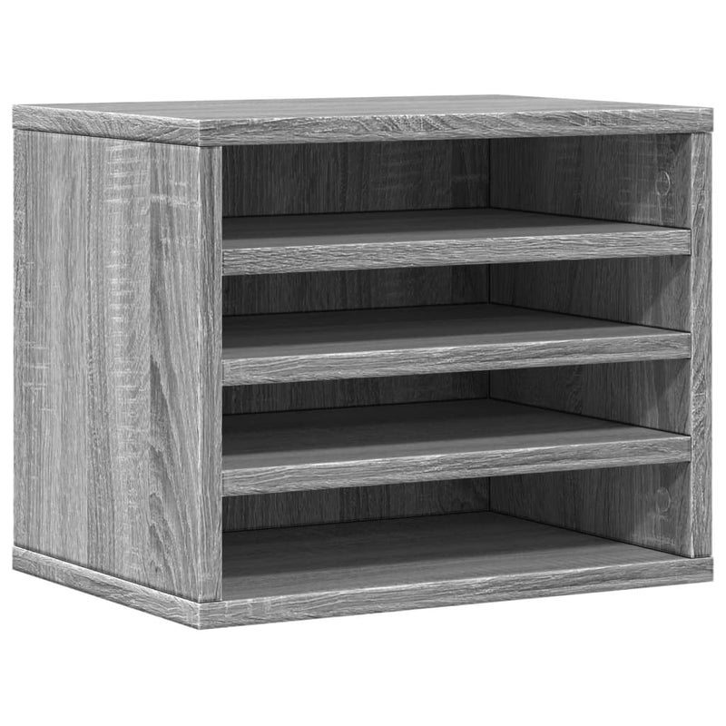 Load image into Gallery viewer, Vidaxl bureau organiser 36x26x29,5 cm bewerkt hout grijs sonoma eiken