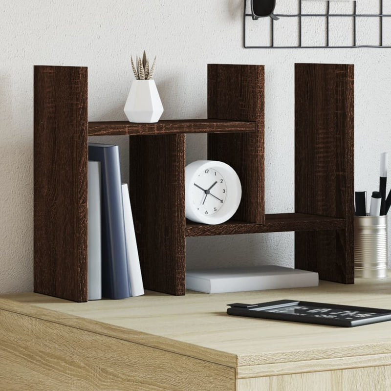 Load image into Gallery viewer, Vidaxl bureau organiser 34,5x15,5x35,5 cm hout bruin eikenkleurig