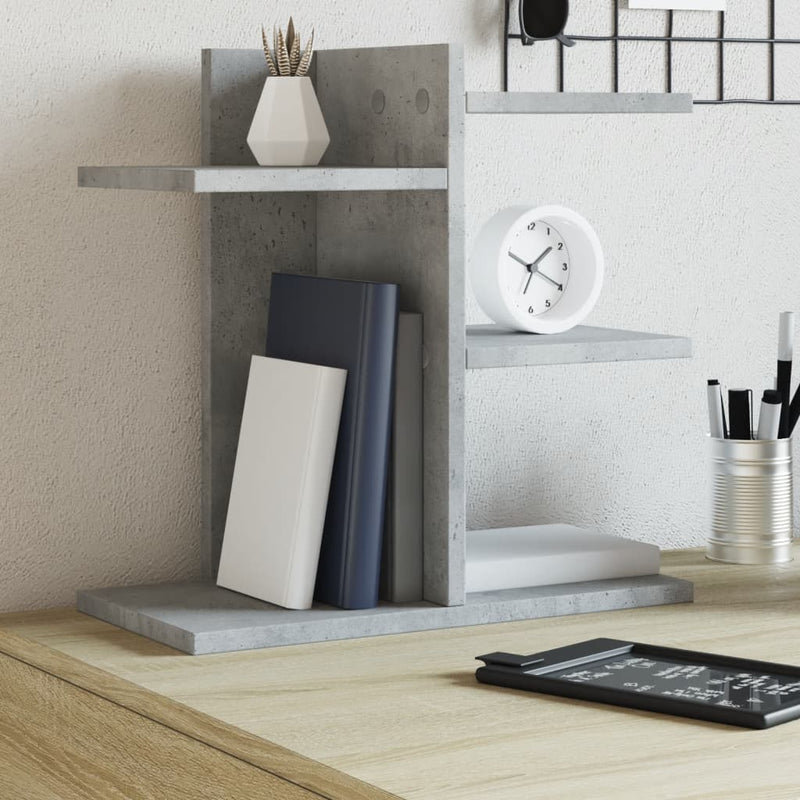 Load image into Gallery viewer, Vidaxl bureau organiser 42x21,5x42 cm bewerkt hout betongrijs