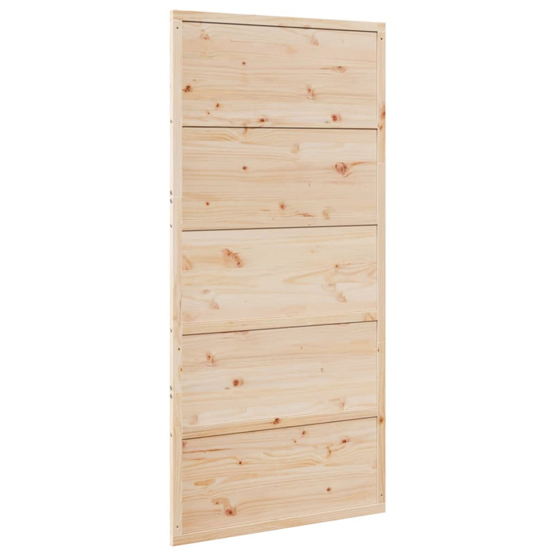 Load image into Gallery viewer, Vidaxl schuifdeur 100x208 cm massief grenenhout