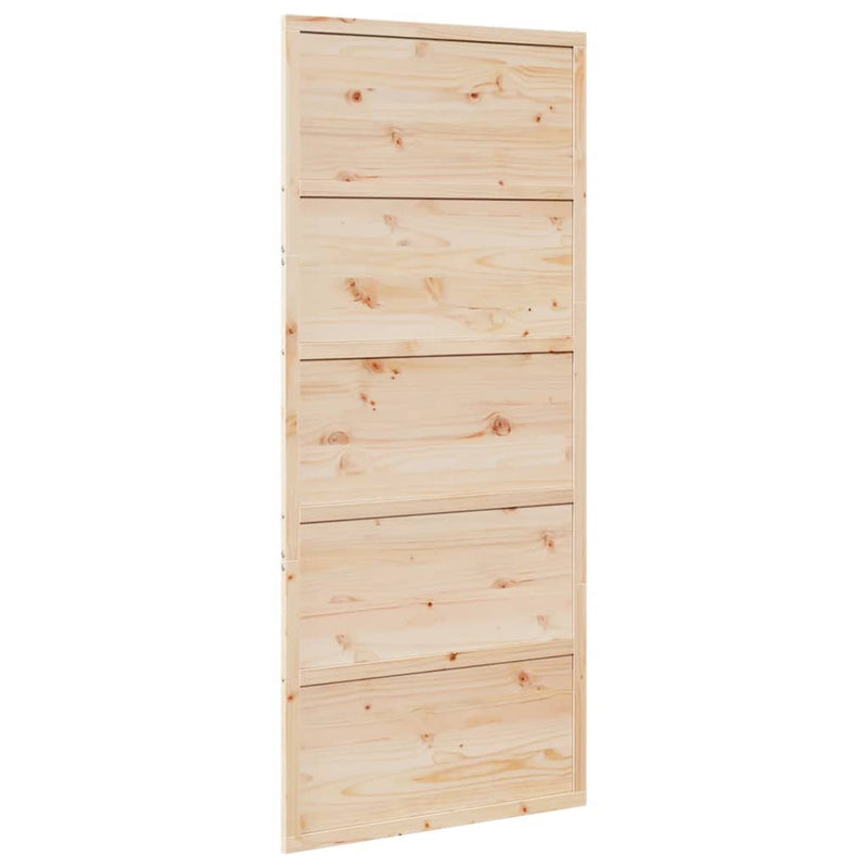 Load image into Gallery viewer, Vidaxl schuifdeur 90x208 cm massief grenenhout