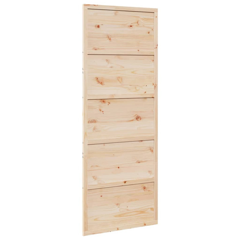 Load image into Gallery viewer, Vidaxl schuifdeur 80x208 cm massief grenenhout