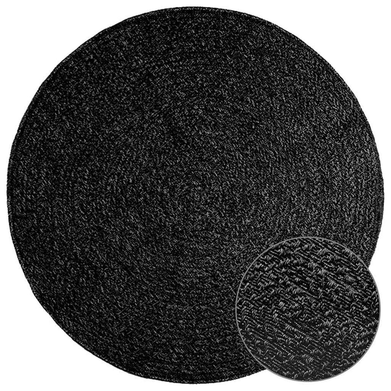 Load image into Gallery viewer, Vidaxl vloerkleed zizur binnen en buiten ø 120 cm jute look antraciet