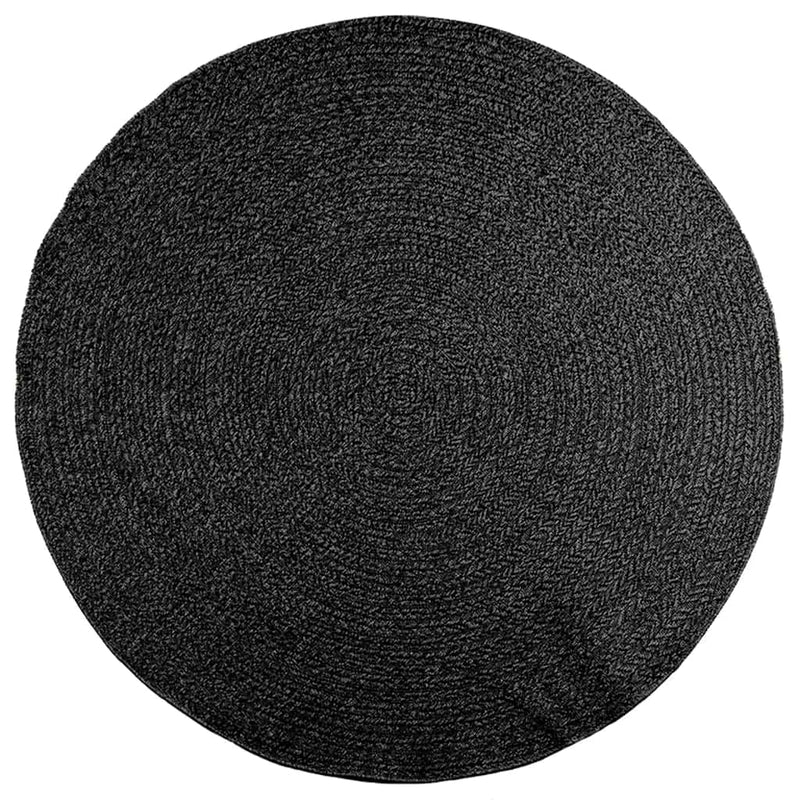 Load image into Gallery viewer, Vidaxl vloerkleed zizur binnen en buiten ø 200 cm jute look antraciet