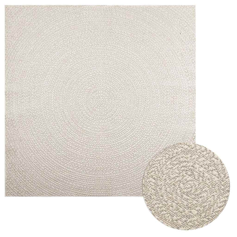 Load image into Gallery viewer, Vidaxl vloerkleed zizur room binnen en buiten 200x200 cm jute look