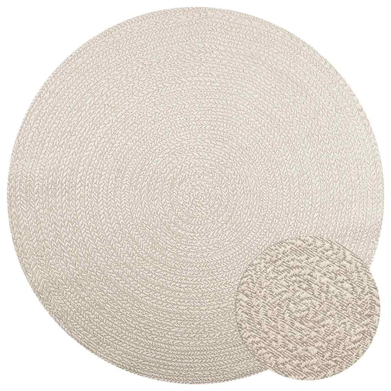 Load image into Gallery viewer, Vidaxl vloerkleed zizur room binnen en buiten ø 200 cm jute look