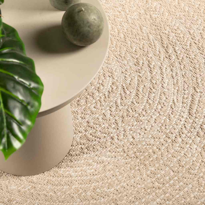 Load image into Gallery viewer, Vidaxl vloerkleed zizur beige binnen en buiten 240x240 cm jute look