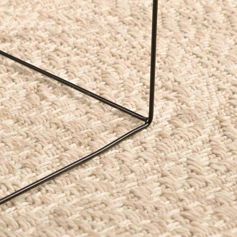 Load image into Gallery viewer, Vidaxl vloerkleed zizur beige binnen en buiten ø 120 cm jute look