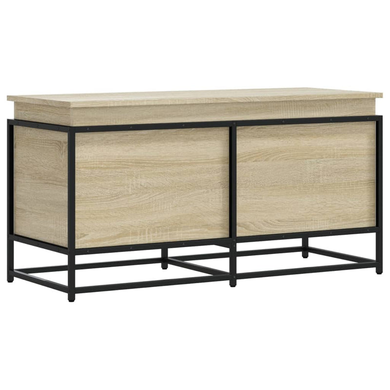 Load image into Gallery viewer, Vidaxl opbergbox met deksel 100x40x51,5 cm bewerkt hout sonoma eiken