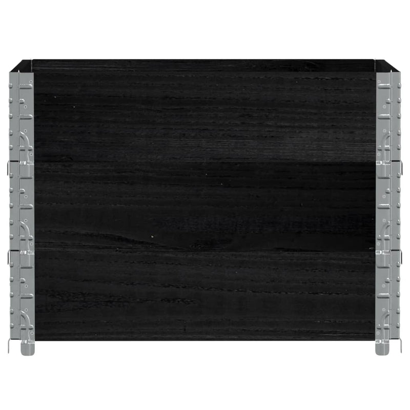 Load image into Gallery viewer, VidaXL Palletopzetranden 3 st 80x60 cm massief grenenhout zwart