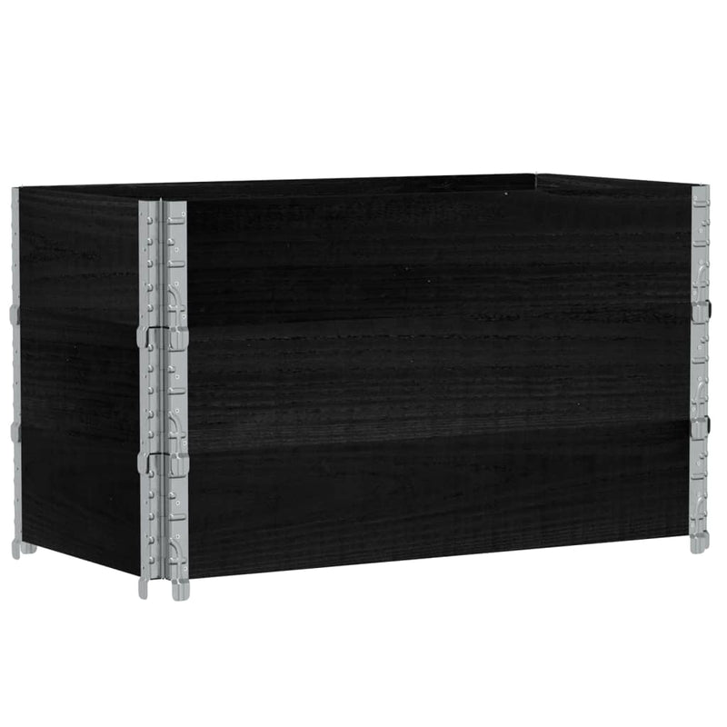 Load image into Gallery viewer, VidaXL Palletopzetranden 3 st 100x50 cm massief grenenhout zwart