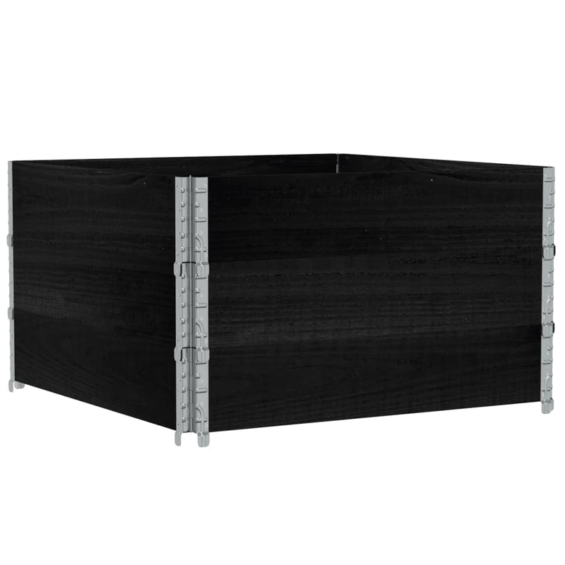 Load image into Gallery viewer, VidaXL Palletopzetranden 3 st 100x100 cm massief grenenhout zwart