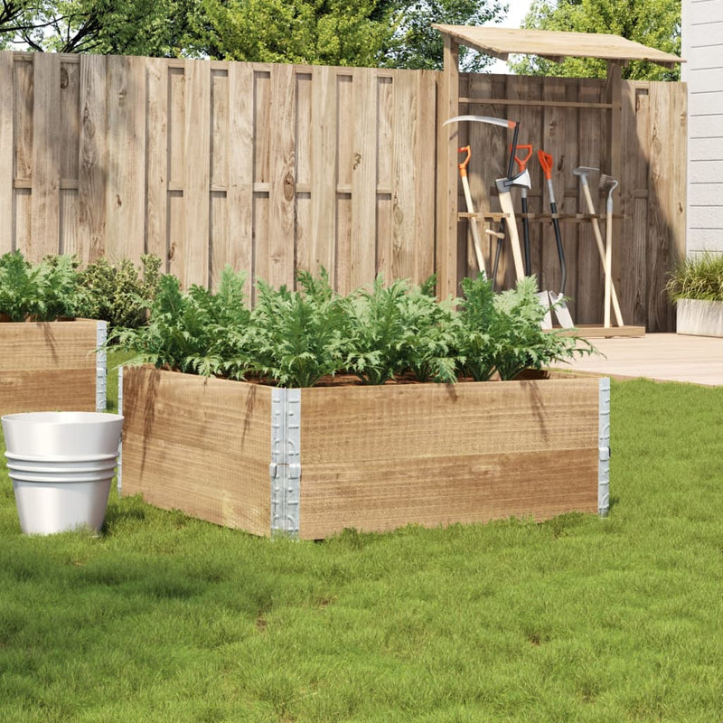 Load image into Gallery viewer, Vidaxl plantenbak 100x100 cm massief grenenhout