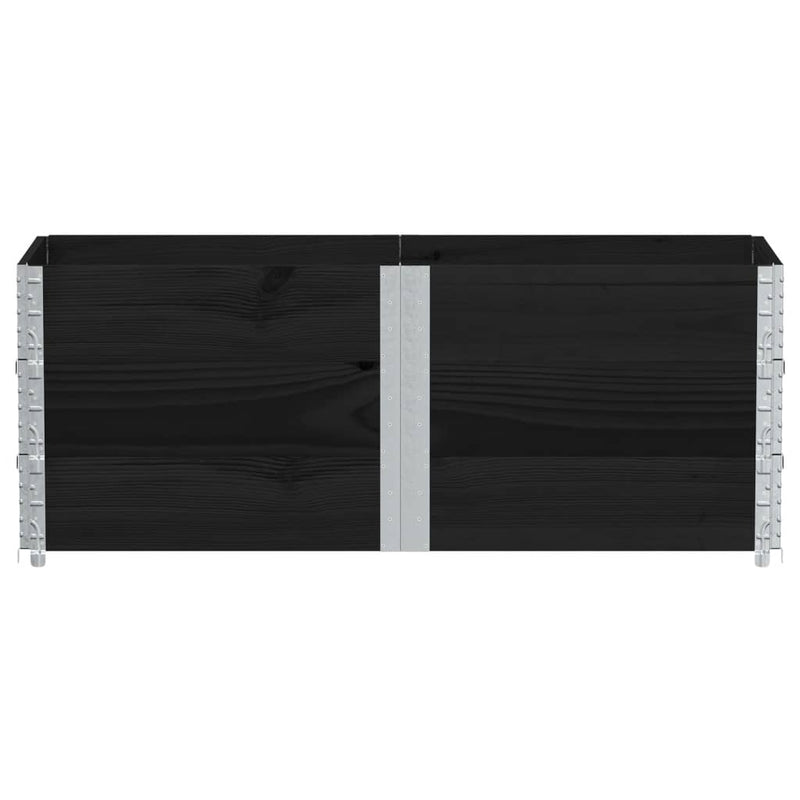 Load image into Gallery viewer, VidaXL Plantenbak 150x50 cm massief grenenhout zwart