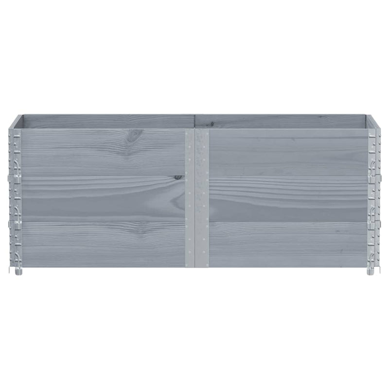 Load image into Gallery viewer, VidaXL Plantenbak 150x50 cm massief grenenhout grijs