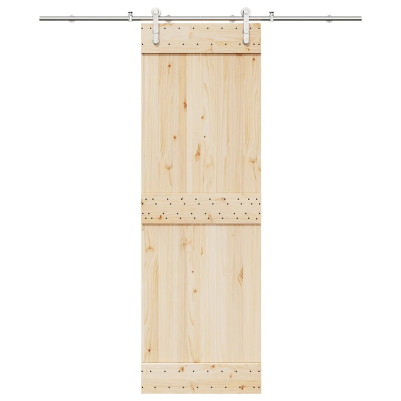 Load image into Gallery viewer, Vidaxl schuifdeur onderdelenset 200 cm roestvrij staal zilverkleurig