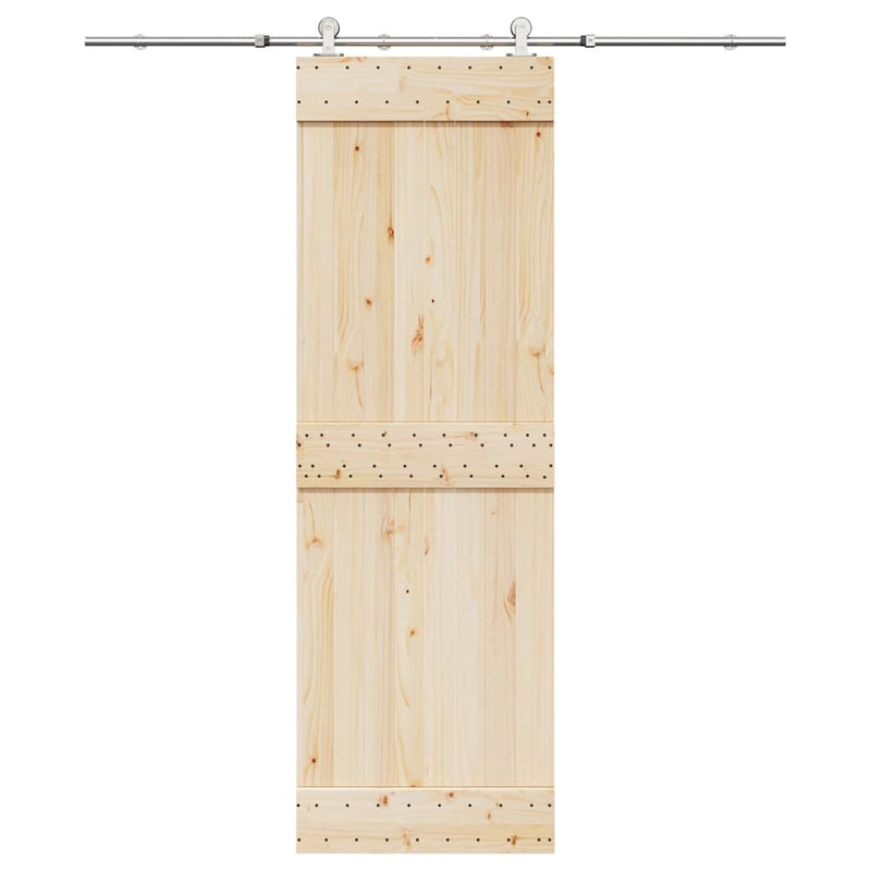Load image into Gallery viewer, Vidaxl schuifdeur onderdelenset 183 cm roestvrij staal zilverkleurig