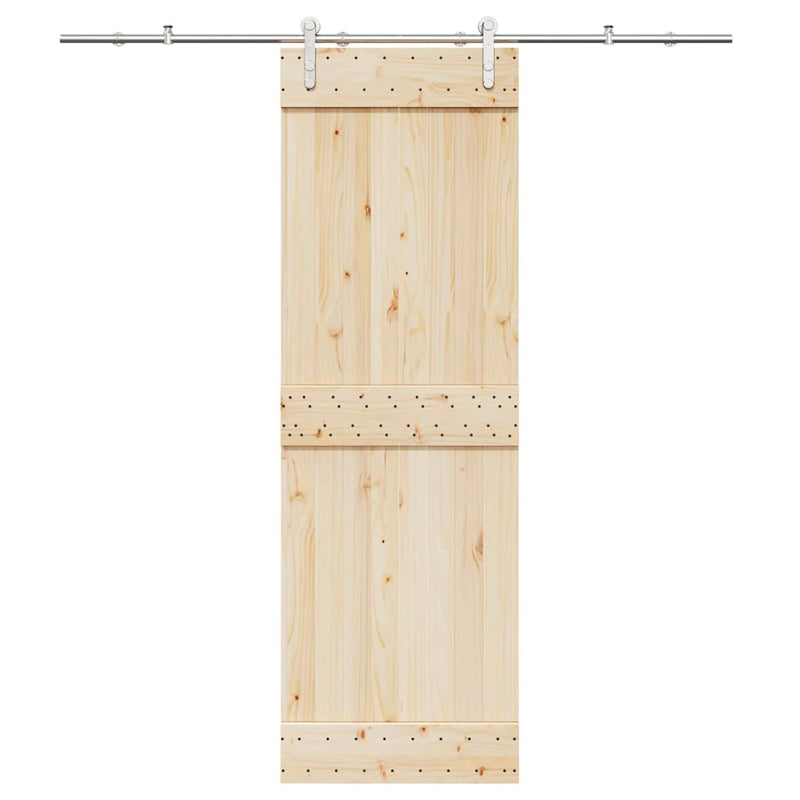 Load image into Gallery viewer, Vidaxl schuifdeur onderdelenset 200 cm roestvrij staal zilverkleurig