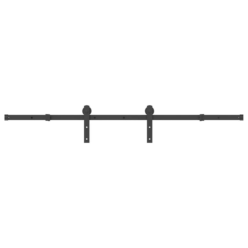 Load image into Gallery viewer, Vidaxl doos met onderdelen voor schuifdeur 183 cm staal zwart