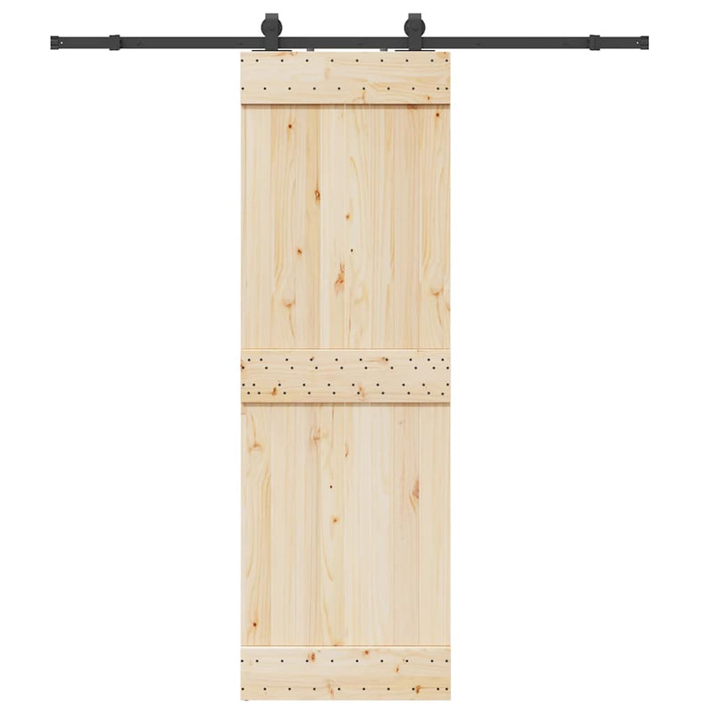 Load image into Gallery viewer, Vidaxl doos met onderdelen voor schuifdeur 200 cm staal zwart