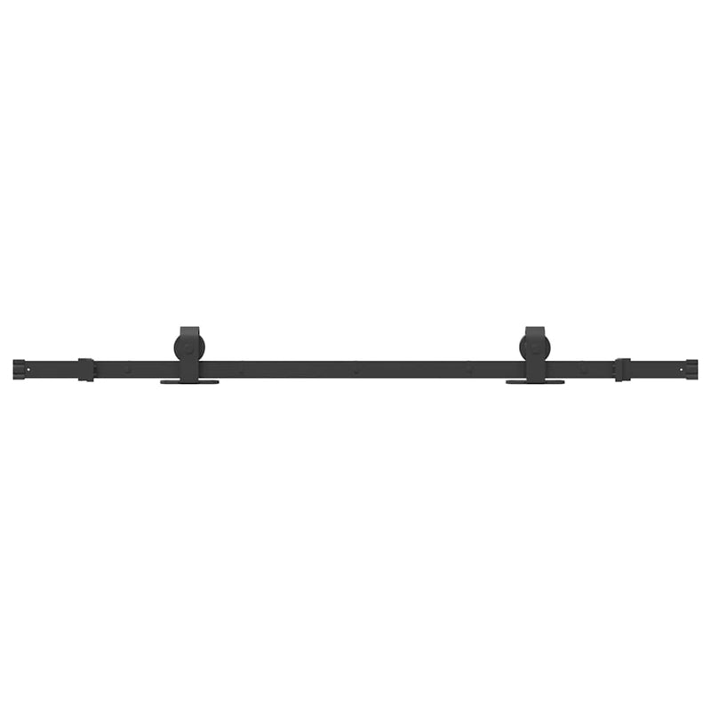 Load image into Gallery viewer, Vidaxl doos met onderdelen voor schuifdeur 152,5 cm staal zwart