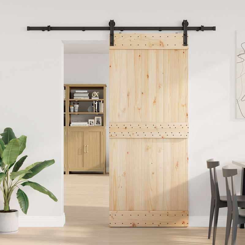 Load image into Gallery viewer, Vidaxl doos met onderdelen voor schuifdeur 200 cm staal zwart