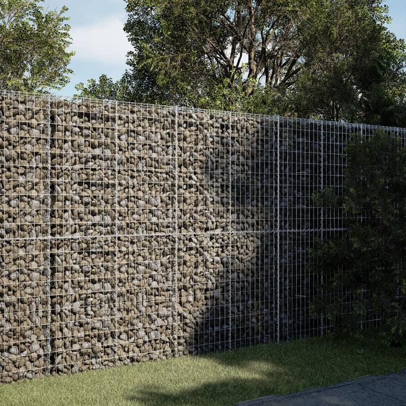 Load image into Gallery viewer, VidaXL Schanskorf 200x50x200 cm gegalvaniseerd ijzer zilverkleurig