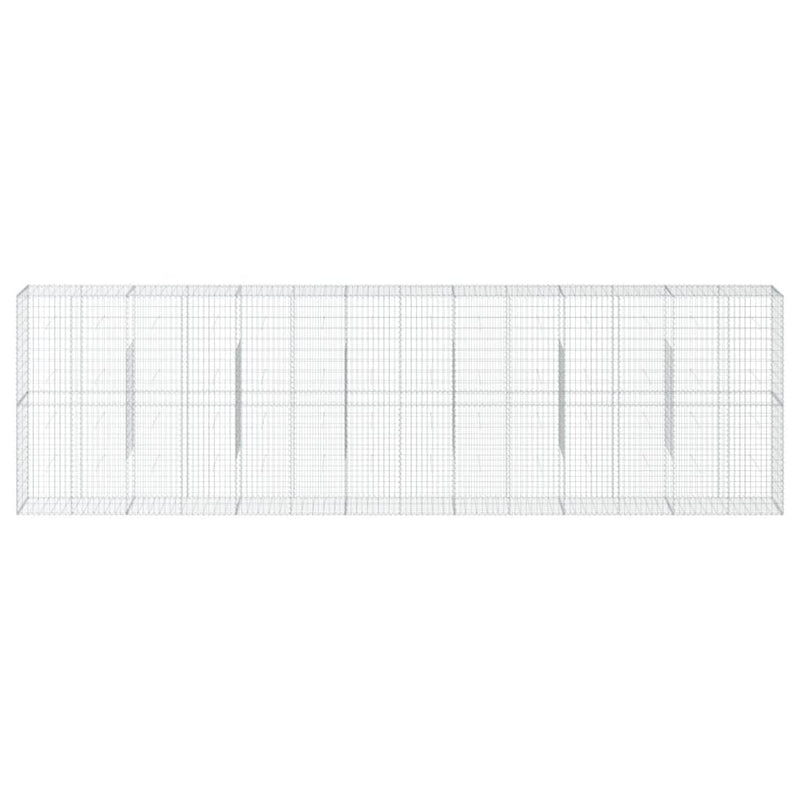 Load image into Gallery viewer, VidaXL Schanskorf 700x50x200 cm gegalvaniseerd ijzer zilverkleurig