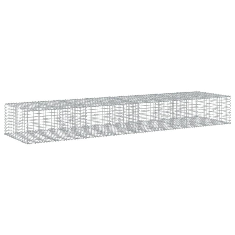 Load image into Gallery viewer, VidaXL Schanskorf 400x100x50 cm gegalvaniseerd ijzer zilverkleurig