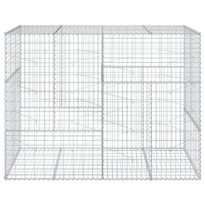 Load image into Gallery viewer, VidaXL Schanskorf 200x100x150 cm gegalvaniseerd ijzer zilverkleurig