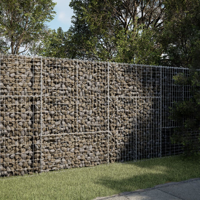 Load image into Gallery viewer, VidaXL Schanskorf 200x100x150 cm gegalvaniseerd ijzer zilverkleurig