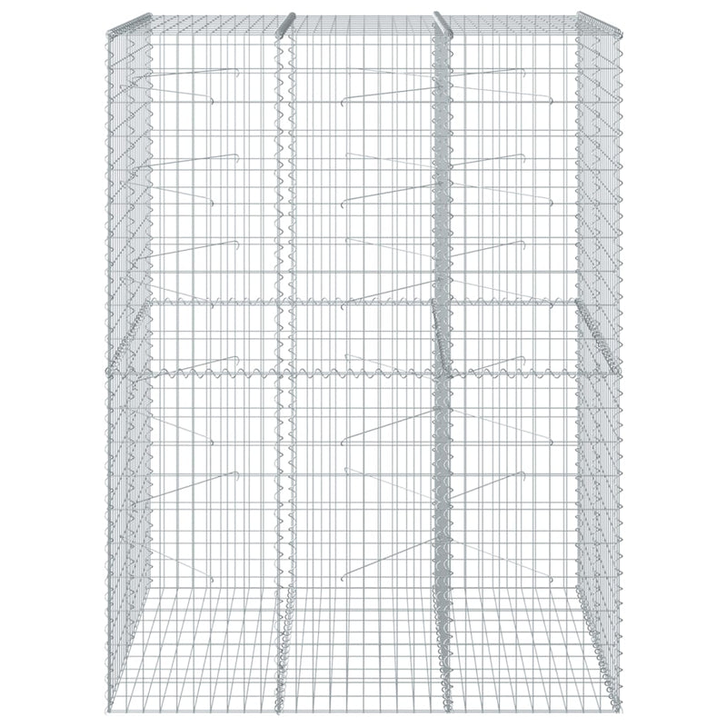 Load image into Gallery viewer, VidaXL Schanskorf 150x100x200 cm gegalvaniseerd ijzer zilverkleurig