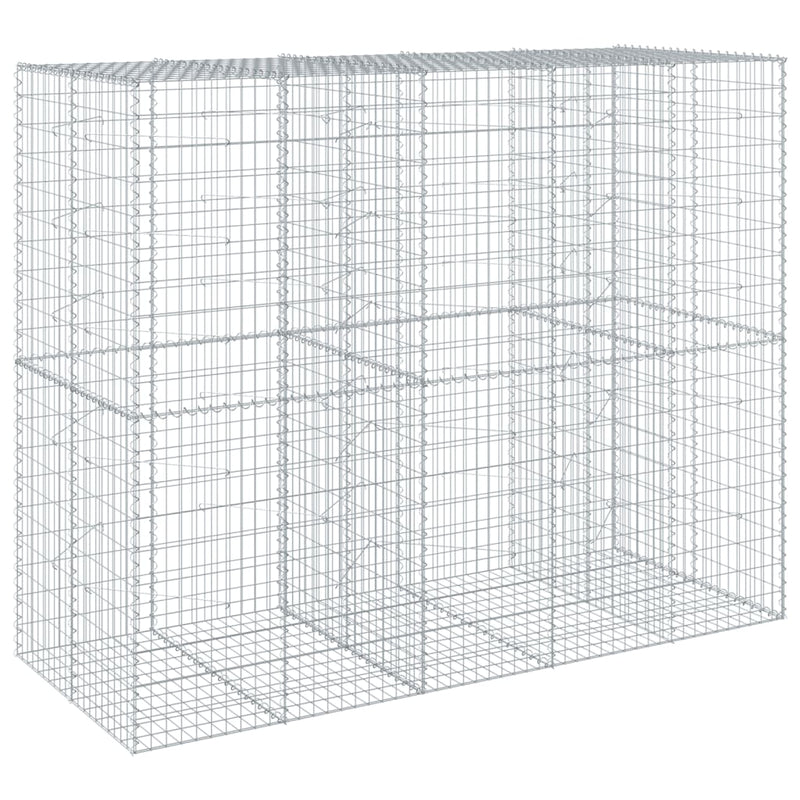 Load image into Gallery viewer, VidaXL Schanskorf 250x100x200 cm gegalvaniseerd ijzer zilverkleurig