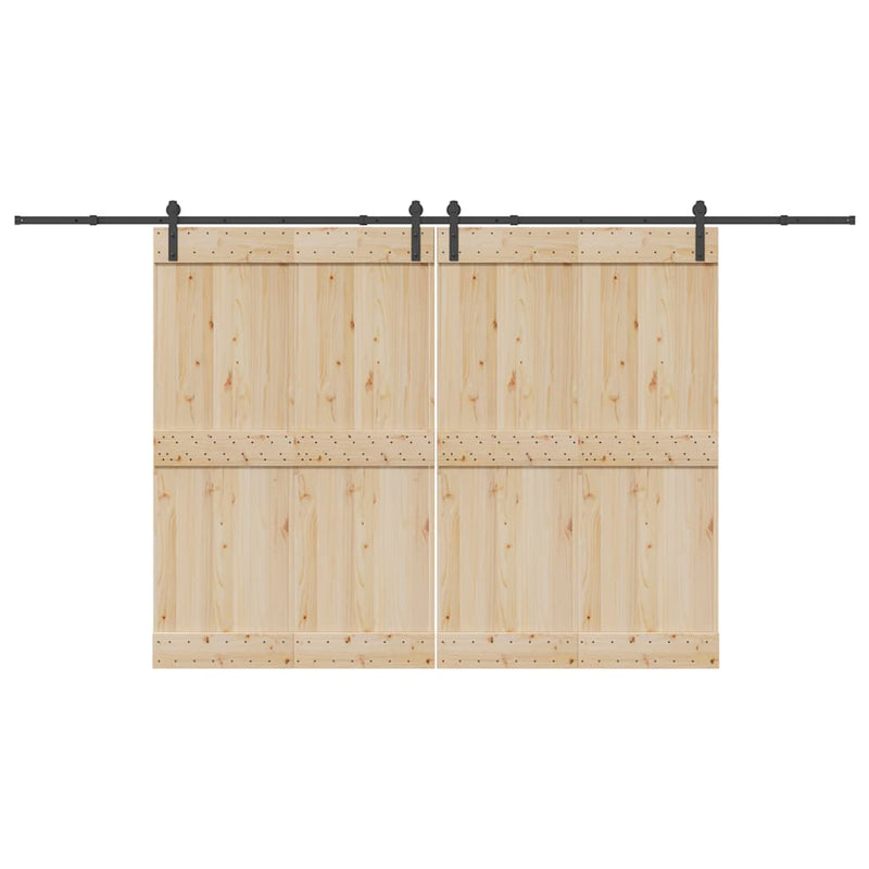 Load image into Gallery viewer, Vidaxl doos met onderdelen voor schuifdeur 400 cm staal zwart