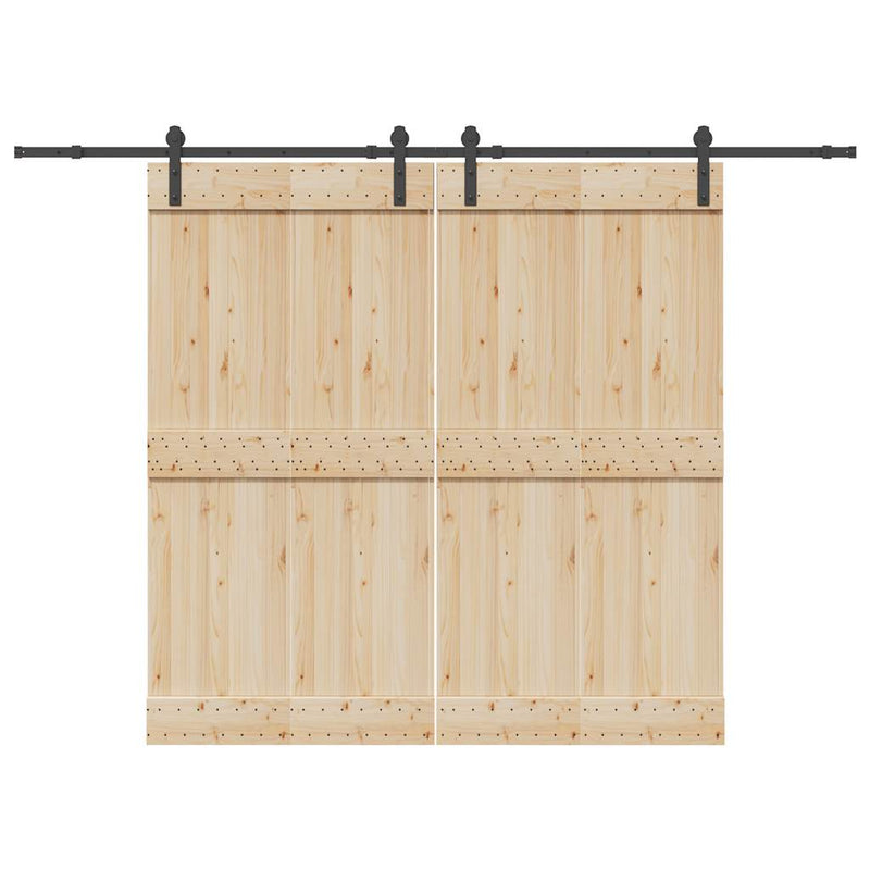 Load image into Gallery viewer, Vidaxl doos met onderdelen voor schuifdeur 427 cm staal zwart