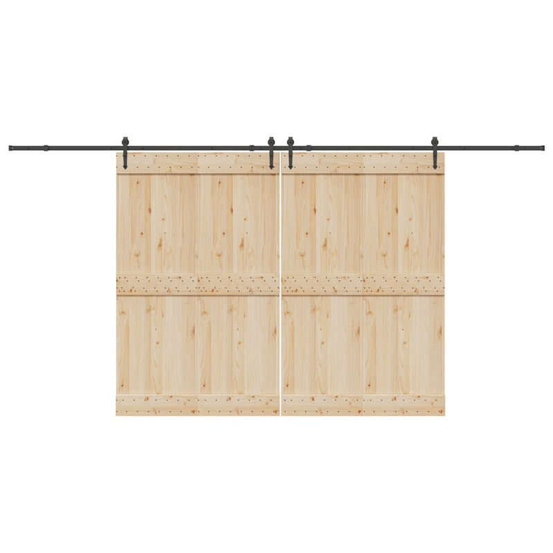 Load image into Gallery viewer, Vidaxl doos met onderdelen voor schuifdeur 427 cm staal zwart