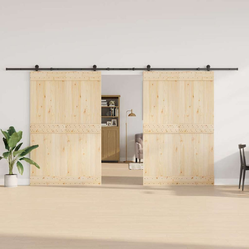 Load image into Gallery viewer, Vidaxl doos met onderdelen voor schuifdeur 427 cm staal zwart