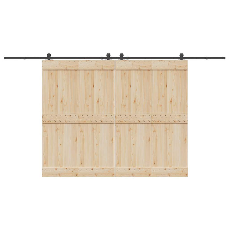 Load image into Gallery viewer, Vidaxl doos met onderdelen voor schuifdeur 400 cm staal zwart