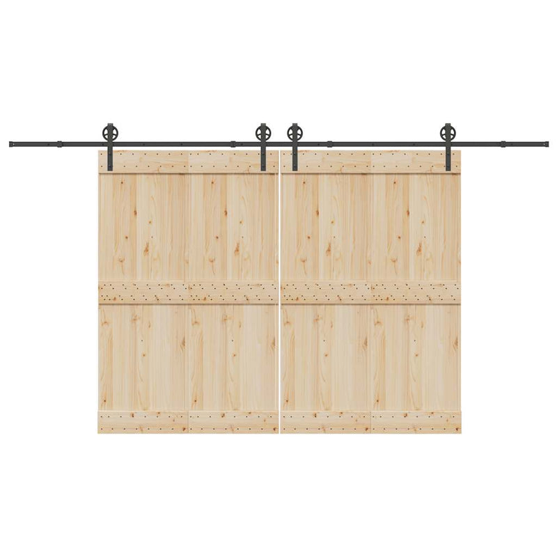 Load image into Gallery viewer, Vidaxl doos met onderdelen voor schuifdeur 400 cm staal zwart
