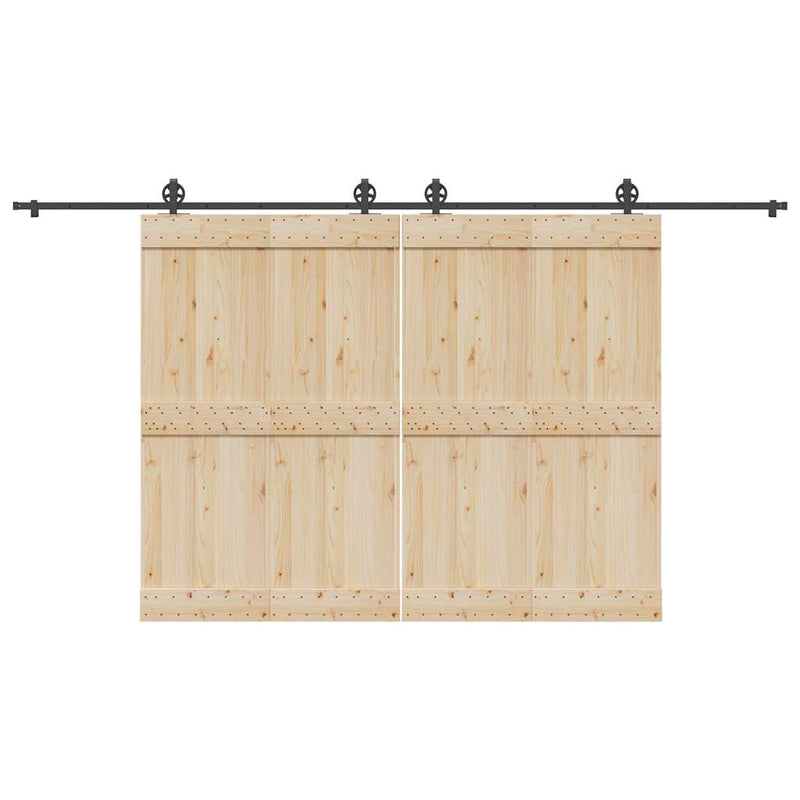 Load image into Gallery viewer, Vidaxl doos met onderdelen voor schuifdeur 400 cm staal zwart
