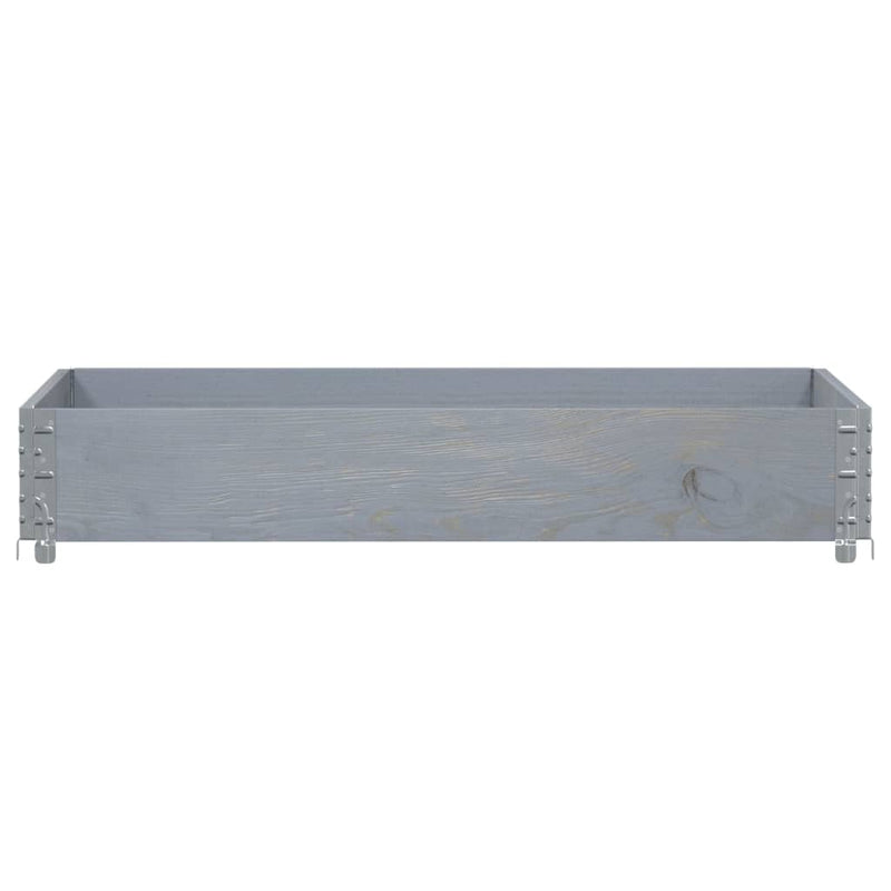 Load image into Gallery viewer, Vidaxl plantenbak 120x80 cm massief grenenhout grijs