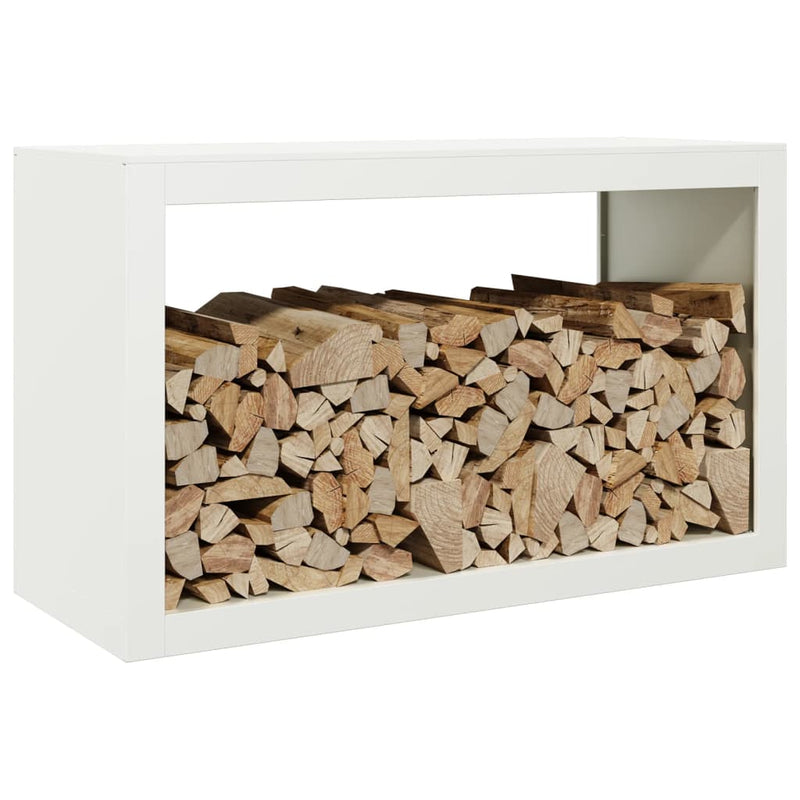 Load image into Gallery viewer, Vidaxl haardhoutrek 100x40x60 cm staal wit