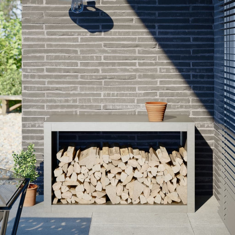 Load image into Gallery viewer, Vidaxl haardhoutrek 100x40x60 cm roestvrij staal